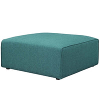 Modway - Mingle Tissu Ottoman - Sarcelle-Ottoman moderne contemporain