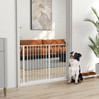 PawHut - Porte pour chien extra large 30" - 45" avec système de verrouillage double - Blanc-Porte ouvrable dans les deux sens