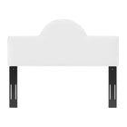 Modway - Dawn Performance Velvet Tête de lit King/King de Californie, Blanc-Rembourrage en mousse dense
