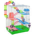 PawHut - Cage à Hamster 5 Niveaux - Vert-Conception à 5 niveaux offrant un espace suffisant pour que votre animal puisse faire de l'exercice, se détendre et explorer