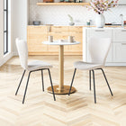 Zuo - Thibideaux Chaise de salle à manger - Ivoire - Ensemble de 2-Dimensions: 20,1 po L x 20,1 po L x 32,7 po H