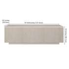 Hudson&Canal - Table basse rectangulaire Reyes 48" L - Blanc aulne-9