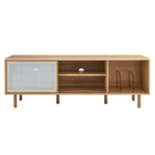 Modway - Kurtis 67 po Meuble à disques TV et vinyle, Chêne-8