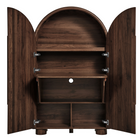 Modway - Bellamy Arqué Armoire de bureau pliante - Noir-8