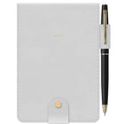 Mead - West Village Bloc-notes avec stylo, 6-1/8 po H x 4-1/4 po l, 60 feuilles-Fermeture sécurisée : Bouton-pression inférieur pour garder les pages nettes et protégées