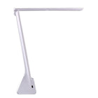 Konnect - Lampe de bureau à DEL rechargeable - blanc-Pile lithium-ion rechargeable avec cordon d'alimentation à connexion USB de 3 pieds