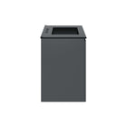 Modway - Bryn Fixation murale de 30" Vanette de salle de bain - Gris Noir-Évier en céramique avec comptoir intégré