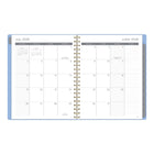 Mead - Agenda scolaire hebdomadaire/mensuel 2026-2027 - 11 po H x 9 po l - Deux tons de bleu - bilingue-Couverture en poly durable