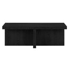 Hudson&Canal - Table basse rectangulaire Elna 44" L - Grain noir-La table est fabriquée à partir de matériaux MDF de haute qualité et durables