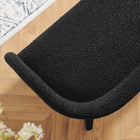 Modway - Pinnacle Tissu Boucle Banc d’accent - Noir-Épingles de pied non marquées