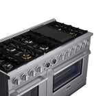 Kucht - 60 po Série KXP Cuisinière double énergie Propane - Acier inoxydable-Cuisinière entièrement en acier inoxydable avec poignée professionnelle pour une expérience culinaire ultime