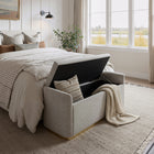 Zuo - Dobo Banc de rangement - Gris-Dimensions: 17,7 po L x 48,0 po L x 20,5 po H