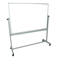 Luxor - Tableau blanc mobile 60 po x 40 po (MB6040WW)-Le tableau blanc mobile magnétique et réversible Luxor MB6040WW de 60 po x 40 po est conçu pour la salle de classe, la salle de rénunion et plus. Il est doté de quatre roulettes pour une mobilité améliorée.