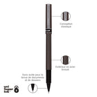uni-ball - Stylos à bille roulante Deluxe - 0,5 mm - noir - paquet de 12-0.5mm Pointe Micro