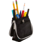 Five Star - Pochette à crayons Stand 'N Store - 8 po x 4,5 po - noir / gris-Pochette intérieure offrant du rangement supplémentaire