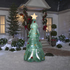 GEMMY - Sapin de Noël gonflable vert irisé - 229 cm-Comprend des piquets et des attaches