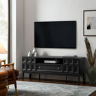 Modway - Samos 59 po Meuble TV, Noir-2 Portes à pousser pour ouvrir