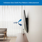 Mount-It! - Support TV inclinable XXL pour charges lourdes-Tailles de téléviseurs compatibles : 60 à 120 pouces, y compris les écrans incurvés