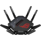 ASUS - Routeur gaming sans fil multi-Gigabits quadri-bande ROG Rapture GT-BE98 Pro - Noir-Le Wi-Fi 7 ultra-rapide (802.11be) avec ses nouveaux canaux 320 MHz dans la bande des 6 GHz et sa technologie 4096-QAM augmente considérablement la capacité et le débit du réseau, avec des vitesses allant jusqu'à 30 Gbit/s