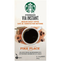 Starbucks - VIA Instant Pike Place - Paquet de 8-Café Instantané à Micromouture