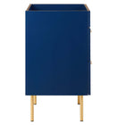 Modway - Daybreak 24" Armoire de toilette de salle de bain (lavabo non inclus) - Bleu-Capsules de pied non marquées
