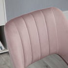 Vinsetto - Chaise de bureau pivotante sans accoudoirs - rose-Couleur : rose