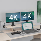 Plugable - Station d'accueil pour ordinateur portable THUNDERBOLT 4 100 W enfichable pour deux moniteurs 4K ou un seul 8K-Double 4K : préparez-vous à la productivité lorsque vous consacrez un écran à votre projet en cours et un deuxième écran pour vos e-mails. Les deux seront nets et clairs sur ce hub Thunderbolt jusqu'à 4K 60 Hz via 2 ports HDMI, ou sur un écran jusqu'à 8K via 1 port Thunderbolt