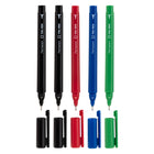 TRU RED - Marqueurs Permanents - Pointe Ultra Fine - Couleurs Variées - Paquet de 5-Marque la plupart des surfaces facilement et résiste à la décoloration