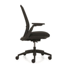 Offices to Go - TL Fauteuil à basculement synchronisé à dossier haut avec capteur de poids - noir-Des accoudoirs ergonomiques à hauteur réglable dotés de manchons coulissants et pivotants