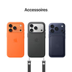 Apple - iPhone 17 Pro Max - 512 Go - Argent - Bell et Virgin Plus-FONCTIONNALITÉS PAR SATELLITE - En l’absence de réseau cellulaire ou Wi-Fi, iPhone peut se connecter à un satellite pour vous permettre d’envoyer et recevoir des textos ou des Tapback. Et en cas d’accident de voiture grave, il peut contacter les secours si vous n’êtes pas en mesure de le faire