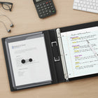 Staples - Reliure Better Binder, 1 po, noir-Les anneaux en D se ferment solidement, permettant aux pages de se tourner facilement