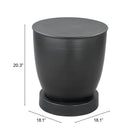 Zuo - Baku Table d’appoint - Noir-Garantie limitée de 3 ans