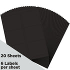 JAM Paper - Étiquettes adresse, 3 1/3 x 4, noir AstroBrights, 2 paquets de 120 (302228591g)-Taille : grand (4 x 3,3 po)