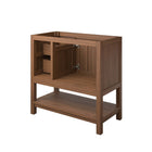 Modway - Ashlyn 36" Armoire de toilette de salle de bain (lavabo non inclus) - Noyer-Charnières à fermeture douce