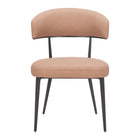 Zuo - Loom Chaise de salle à manger - Tan - Ensemble de 2-Confort moelleux et matériaux durables