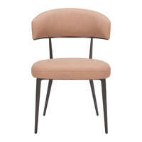 Zuo - Loom Chaise de salle à manger - Tan - Ensemble de 2-Confort moelleux et matériaux durables