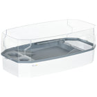 PawHut - Kit d’aquarium pour tortue - aquarium avec plateforme de repos et pompe-La pompe à eau et le tuyau d'eau de pluie assurent un espace sain et confortable pour votre tortue de compagnie 