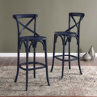 Modway - Gear Tabouret de bar - Bleu Minuit-7