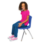 Bouncyband - Coussin sensoriel antimicrobien Little Wiggle Seat, bleu 10,75"-7
