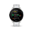 Garmin - Forerunner 165 - Gris Brume/Pierre Blanche-Élégant et léger, avec un boîtier de 43 mm et des bracelets colorés à double prise