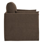 Modway - Wellfleet Slipcover Mélange de lin Fauteuil - Cacao-Soutien à ressort