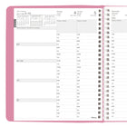 Blueline - 2027 agenda hebdomadaire/mensuel Timanager Pink Ribbon – 8 1/2 po x 6 3/4 po – rose – bilingue-Coins détachables