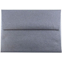 JAM Paper Enveloppes d'invitation métalliques A1 à 4 barres - 3,625 x 5,125 po - Noir anthracite Stardream - Paquet de 25 (V018245)-Couleur: Stardream Anthracite
