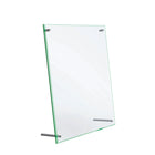Deflecto - Porte-affiche à bord biseauté  - 8 1/2 po x 11 po - bordure teintée verte-Porte-affiche haut de gamme avec un bord teinté vert qui ressemble à du vrai verre