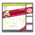 Blueline - Calendrier Magnétique  Mensuel Maxi Fridgeplanner 17 Mois  D’Août 2026 À Décembre 2027 – 14 po H x 13 1/2 po l - Français-17 mois, d’août à décembre