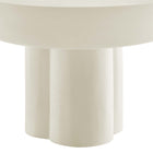 Modway - Caspian Béton rond Table basse - Blanc-8