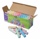Creativity Street - Craie pour trottoir, 4 po, couleurs assorties, 2 paquets de 52-Boîte de rangement robuste avec languette de verrouillage pour maintenir le rabat en sécurité lorsqu'il n'est pas utilisé