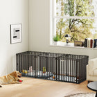PawHut - Cage pour chien robuste 83 po, grande caisse pour chien avec tapis-Son design modulaire permet d'agrandir l'espace en ajoutant d'autres kits 