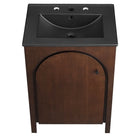 Modway - Appia 24" Vanette de salle de bain - Noir noyer-Assemblée requise