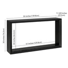 Hudson&Canal - Console Osmond 55" L - Grain noir-9